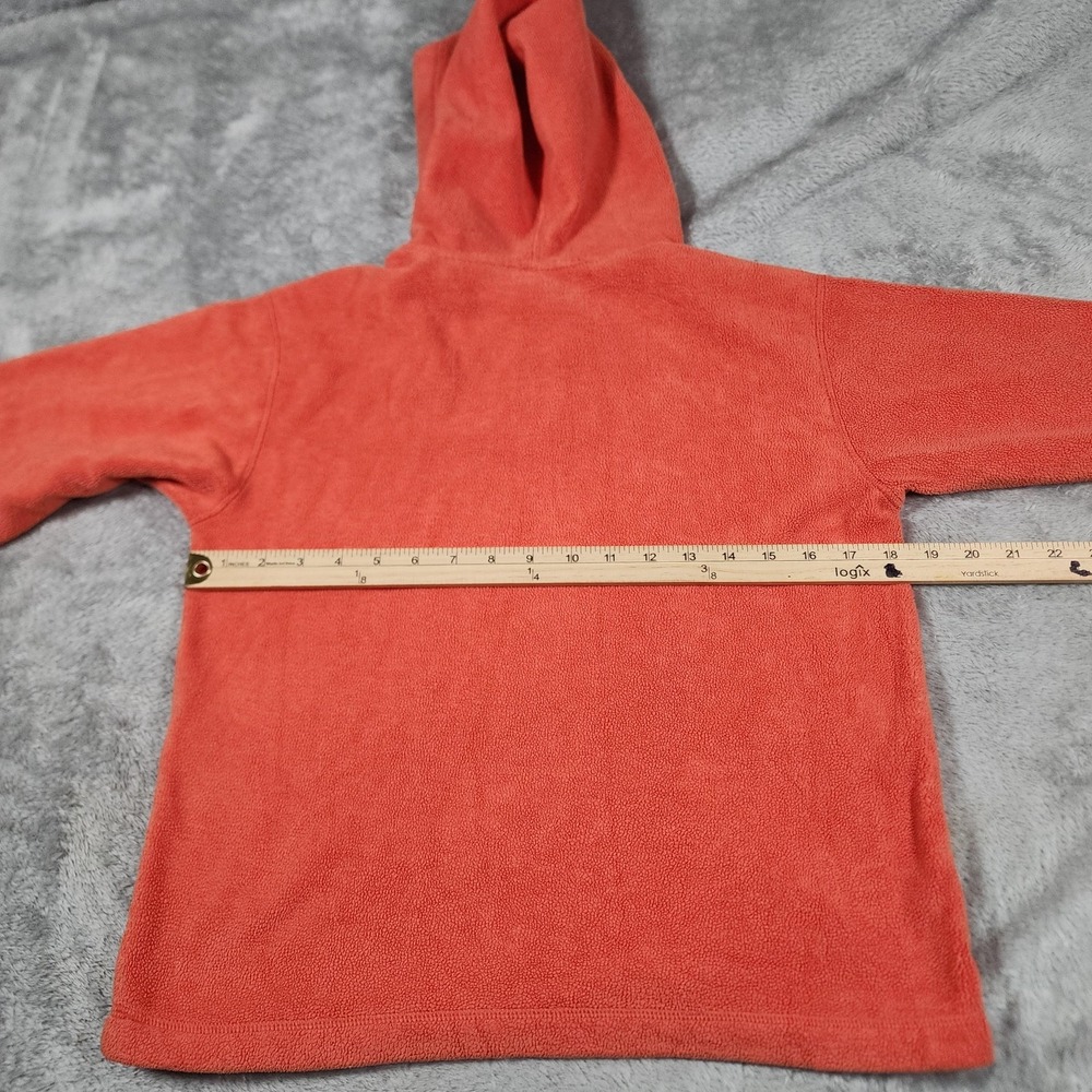 Patagonia Hoodie Girls Large Coral Fleece‎ Pullover Sweatshirt Front Pockets - Picture 7 of 11